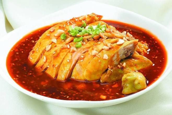 口水鸡 Steamed Chicken in Chili Sauce